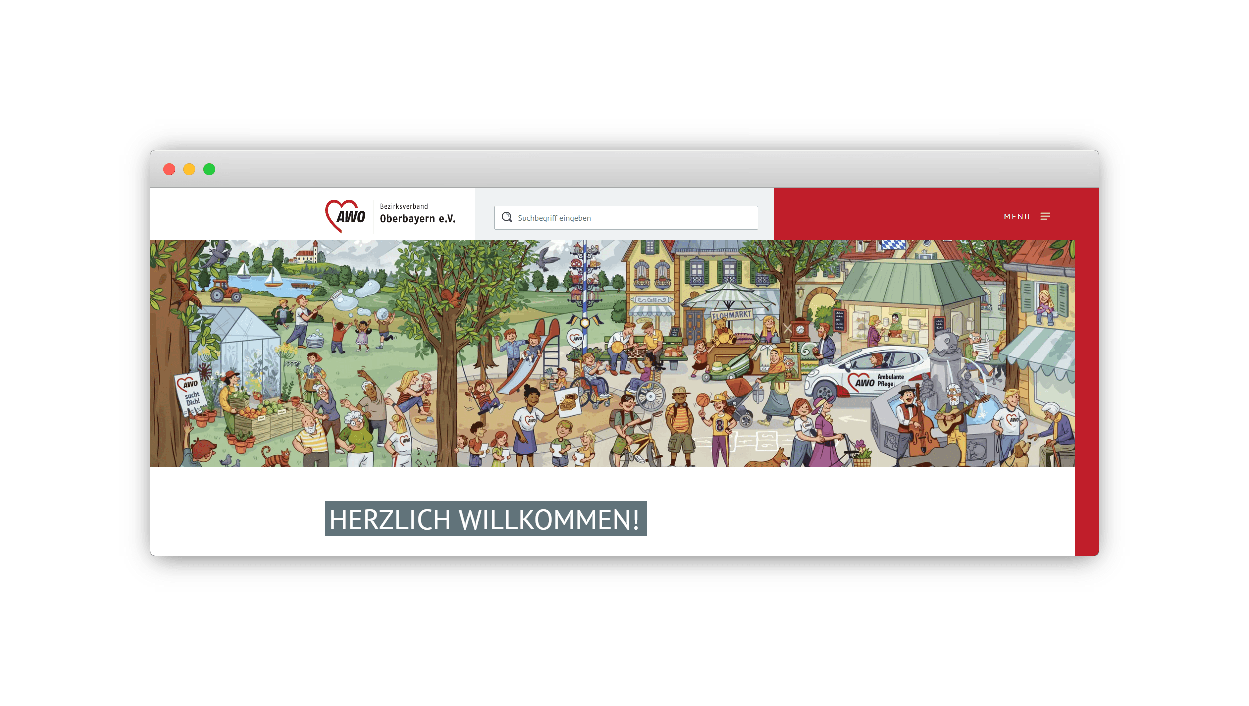 Cover Image for HipSquare launches new website for AWO Oberbayern